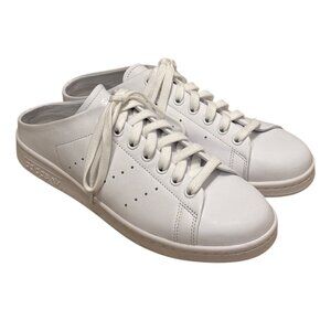 Adidas Stan Smith White Slip-On Sneakers Mens US 8‎ Leather Casual Shoes
